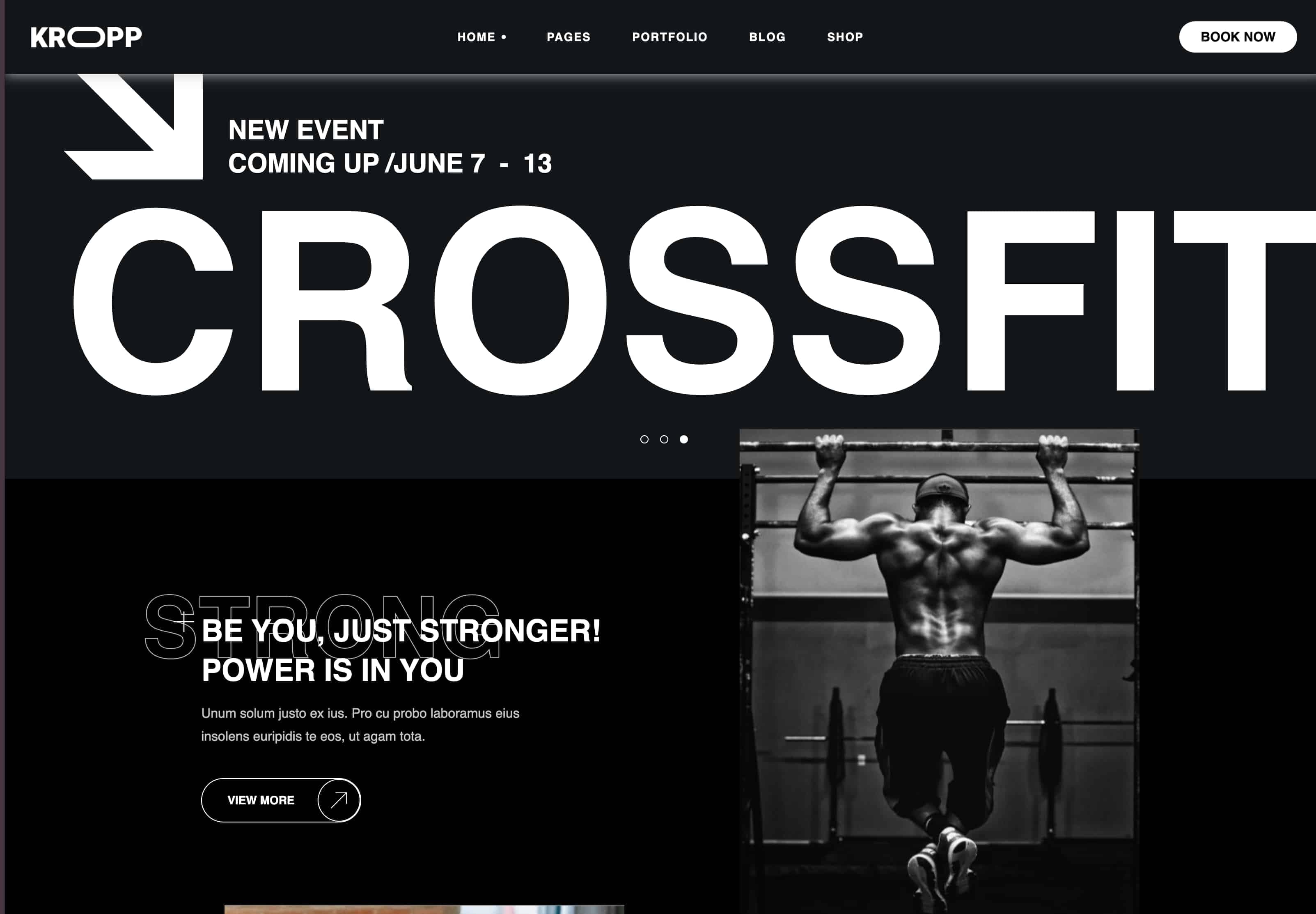 Web fitness centra s crossfit programy